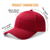 Casquette de baseball vintage en gros, 6 panneaux, broderie personnalisée 3D, logo brodé, durable