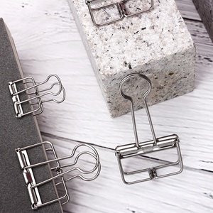 Industrial Grade 304 Stainless Steel 51MM besar pas klip kotak File berongga ekor panjang Phoenix <span class=keywords><strong>Folder</strong></span> kertas uji logam - Product Image 3