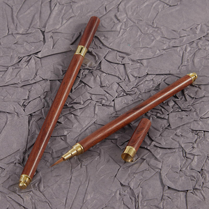 Wooden Nail Art <b>Brush</b> Metal Ferrule Fine Tip Painting <b>Brush</b> for Salon Gel Polish Detail Work - Product Image 4