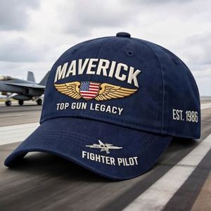 Gorra de Béisbol Vintage de 6 Paneles con Diseño de la Fuerza Armada Estadounidense, Impresión Digital 3D, Bordado, Unisex, Ajustable, 100% Poliéster - Product Image 6