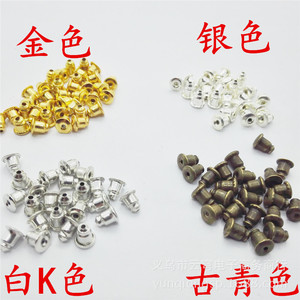 Silver Earring Backs Plugs Metal Ear <b>Studs</b> Tips Jewelry Findings For DIY Earrings Accessories 100pcs Yiwu Origin - Product Image 3