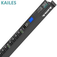 KAILES (KLS) Série PDU intelligente haute puissance 63A AC triphasé 12 prises 200-240VAC Unité de distribution d'alimentation industrielle robuste