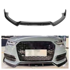 Parti Auto in Vera Fibra di Carbonio, Labbro Anteriore Stile KB per <span class=keywords><strong>Audi</strong></span> <span class=keywords><strong>A6</strong></span> A6L S6 C7.5 Sports 2016 2017 <span class=keywords><strong>2018</strong></span>, Labbro Anteriore <span class=keywords><strong>A6</strong></span> C7.5 - Product Image 1
