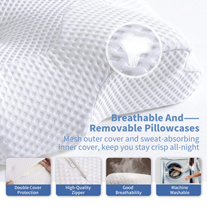 Cuscino Cervicale Ortopedico in Memory Foam OEM per Sollievo dal Dolore al Collo, con Rivestimento Rinfrescante e Design Cavo, Inodore, per Dormire e Allattamento - Product Image 4