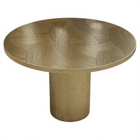Ensemble de canapés pour salon avec table basse, table d'angle ronde de luxe et haut de gamme, table d'appoint mobile en acier inoxydable