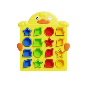 Customized Montessori Educational Toys ABS Creative Match Shapes Geometry <b>Puzzles</b> Jigsaw Parent-child Interactive Desktop Toys - Product Image 1