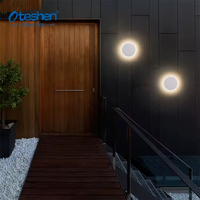 Applique murale LED étanche IP65 en aluminium 12W à économie d'énergie, angle de faisceau 120°, design contemporain pour salon