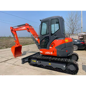 <span class=keywords><strong>Mini</strong></span>-excavatrice hydraulique d'<span class=keywords><strong>occasion</strong></span> Kubota U55-5 d'origine, 5,5 tonnes, petite pelle pour travaux de terrassement et aménagement paysager - Product Image 1