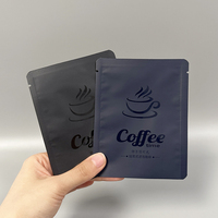 Sachet plat vide personnalisé avec logo pour poudre de thé ou de café, scellable à chaud, à dose unique
