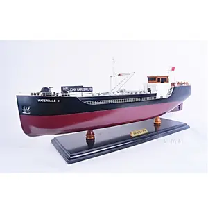 沃特代尔H模型船60厘米手工木制复制品，带展示架，收藏品，装饰，礼品，批发