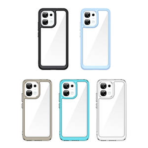 Coque de téléphone en acrylique transparente antichoc colorée à livraison rapide pour OPPO A6 5G - Product Image 6