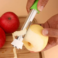 2-in-1 Hoge Kwaliteit Handmatige Fruit- en Schilmesjes van RVS, Handheld Fruitontpitter en Schiltool voor de Keuken
