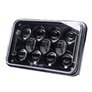 Phares LED de haute qualité 4x6 pouces carrés, faisceau haut et bas, 60W, feux de route LED H4 DRL 6500K, lampe de voiture pour Jeeps et camions - Product Image 4