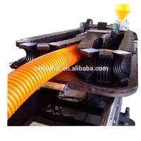 Ligne de machine d'extrusion de renfort de tube de tuyau ondulé à double paroi simple de Drainage d'approvisionnement en eau en plastique de PP PE
