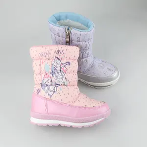 Mooi En Warm Unisex Kids Pull Op Nylon Sneeuw Regen Laarzen Voor Kinderen