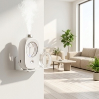 Diffuseur d'arômes sans fil à air froid, capacité 10-50 ml, coque en plastique, utilisation double sur bureau et mur, machine à diffuser des arômes