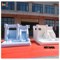 Château gonflable commercial blanc personnalisé à prix d'usine, combo gonflable pour événements et location