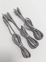 Câble de charge USB-A Micro en PVC souple gris, à charge rapide, avec noyau en cuivre composite, flexible, 1m, pour téléphone portable Android, en gros