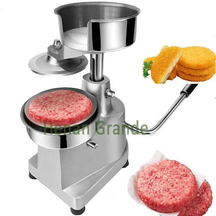 OEM 110MM 130MM 150MM Burger Manuel Boeuf Hamburger Patty Faisant la Machine Hamburger Formant Presse Machine