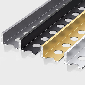 Profilés d'angle en aluminium pour <span class=keywords><strong>carrelage</strong></span>, diverses formes, sur mesure, pour la décoration des murs et des sols - Product Image 5