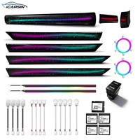 Kit d'éclairage d'ambiance dynamique ICarsin pour Honda Civic 10ème génération RHD/LHD, style OEM, accessoires de mise à niveau de l'éclairage LED intérieur de voiture