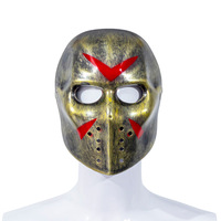 Masque effrayant sanglant et vieilli style vintage pour Halloween, idéal pour les fêtes d'horreur et les déguisements
