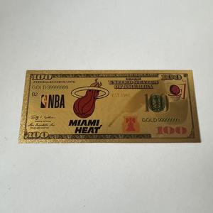 Cartes de basket-ball All-Star 2026 America Banknote plaquées or 24 carats pour cadeau et collection - Product Image 4