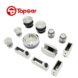 Sistema de Puerta Corredera de Acero Inoxidable <span class=keywords><strong>para</strong></span> Cuarto de Ducha, Sistema de Riel Deslizante <span class=keywords><strong>para</strong></span> Baño con Rodillos de 45 mm - Product Image 3