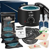 Kit de Depilación con Cera Dura Natural Lifestance, Coco y Aloe, para Depilación Brasileña en Salón, Depilación Indolora para Manos, Cuerpo y Zonas Sensibles