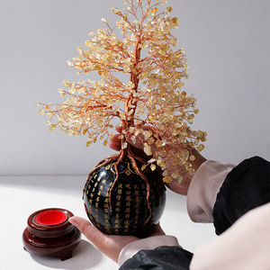 Natural <b>crystal</b> money <b>tree</b> decoration, lucky <b>tree</b>, treasure basin, money <b>tree</b>, home decoration, business decoration, gift decora - Product Image 2
