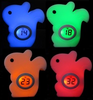 Silikon Ei Farbe wechselnde Nacht mit mit Thermometer, LCD Nachtlicht für Baby, Baby Nachtlicht