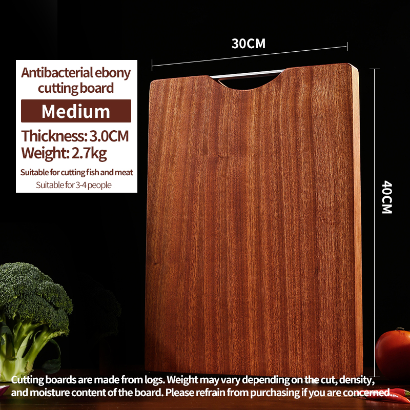 เขียงไม้มะเกลือป้องกันแบคทีเรียขนาดกลาง (40X30)