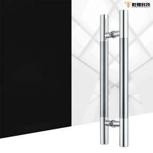 Thương mại cấp h-loại 304 thép không gỉ cửa kính xử lý hiện đại đánh bóng + satin kết thúc song phương Grip cho cửa kính nặng - Product Image 4