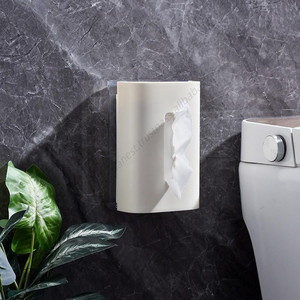 Vente en gros de boîtes de rangement pour mouchoirs en plastique à fixer au mur, porte-serviettes de table, distributeur de serviettes - Product Image 5