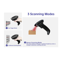 Scanner de codes à barres sans fil 2d 2.4G Lecteur de codes à barres USB portable pour supermarché