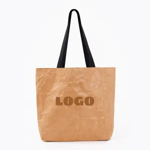 थोक पर्यावरण के अनुकूल शॉपिंग बैग टिकाऊ और निविड़ अंधकार Tyvek बैग के साथ कस्टम डिजाइन मुद्रण