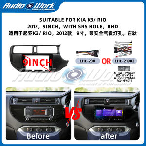 Reproductor de DVD para Auto Android Lemonton, Panel de 9 Pulgadas para Kia K3/Rio 2012, Radio Estéreo Multimedia con GPS, Marco para Radio de Auto - Product Image 2