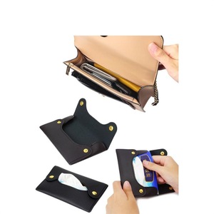 <b>Mini</b> baby tissue box/paper holder, PU leather wet wipes <b>bag</b>/paper cover, portable small pack. - Product Image 4