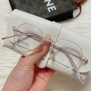 Montures de lunettes en titane 6809TR, ovales, monture intégrale, verres en résine, unisexe, verres plats confortables, origine Danyang - Product Image 4