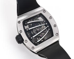 Montre mécanique automatique de sport de luxe de haute qualité avec tourbillon incrusté de diamants, bracelet en caoutchouc, résistante à l'eau, cadran à aiguilles - Hip Hop - Product Image 5
