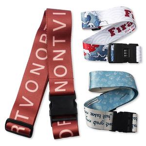 Sangle Jacquard à sublimation personnalisée Accessoires Ceinture de voyage réglable Bagages Tsa Sangle de bagage - Product Image 1