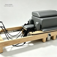 Machine de Pilates Reformer pliable en bois d'érable, équipement de fitness portable pour la maison, prix d'usine