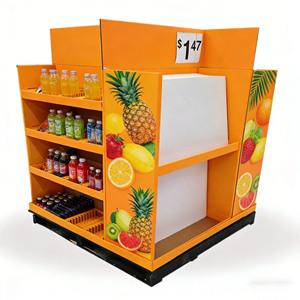 Exhibidores de Cartón Corrugado para Supermercados, Resistentes y Personalizados, Bandejas para Exhibición de Snacks, Paletización para Minoristas, Reciclables e Impermeables - Product Image 2