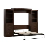 Lits muraux d'étagère pliante verticale moderne à taille personnalisée Lits escamotables multifonctionnels en Twin Queen King Sizes Style populaire