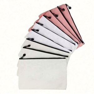 Sac de maquillage pliable en toile de coton biologique réutilisable avec fermeture éclair, personnalisable avec logo, tendance et écologique, idéal pour les voyages - Product Image 4