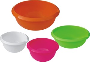 Mangkuk Salad Plastik Grosir Desain Terbaru Warna Solid Kapasitas Besar 3.4L - Product Image 2