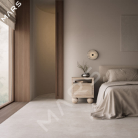 Table d'appoint en marbre naturel travertin beige, socle en marbre travertin, table d'appoint en travertin, vente chaude