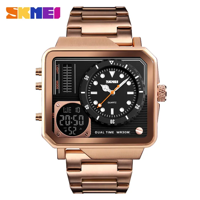 Skmei Luxe Casual Heren Digitale Elektronische Horloges Sport Quartz Klok Chrono Waterdichte Mannelijke Groothandel Horloges