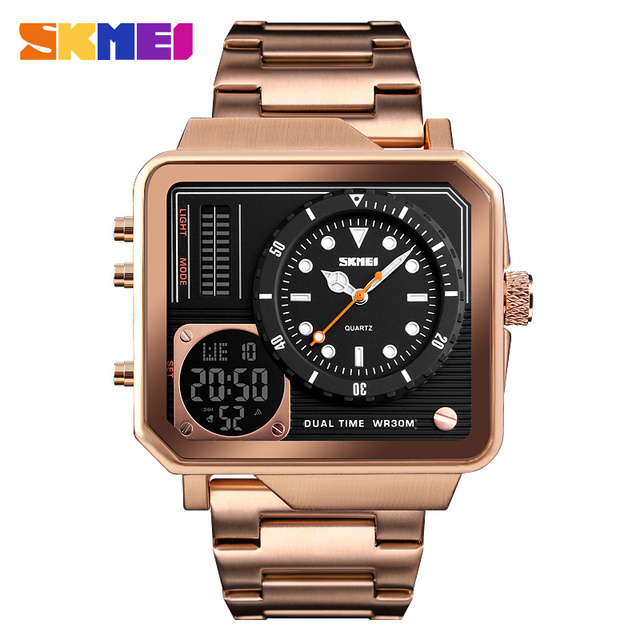SKMEI Luxury Casual Men's Digital Electronic Watches Sports Quartz Clock Chrono Waterproof Male Wholesale Watches