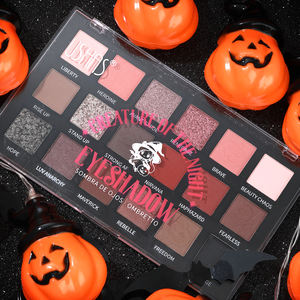 Palette de fards à paupières 18 couleurs personnalisée OEM/ODM, longue tenue, imperméable, pour Halloween - Product Image 1